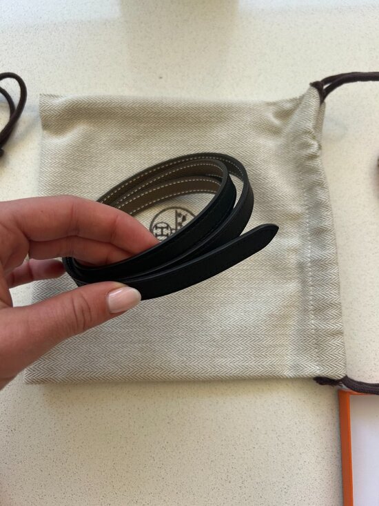 Hermes Mini 5382 belt buckle & Reversible leather strap 13 mm main image 5